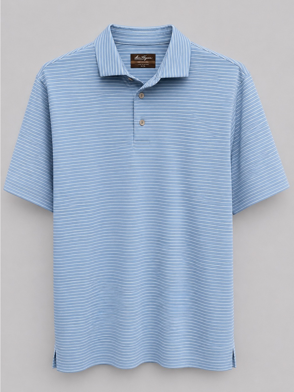 Hogan Men’s Blue & White Striped Polo Shirt